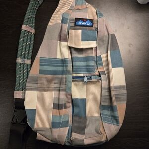 KAVU Rope Bag in the "Grandma's Quilt" Pattern